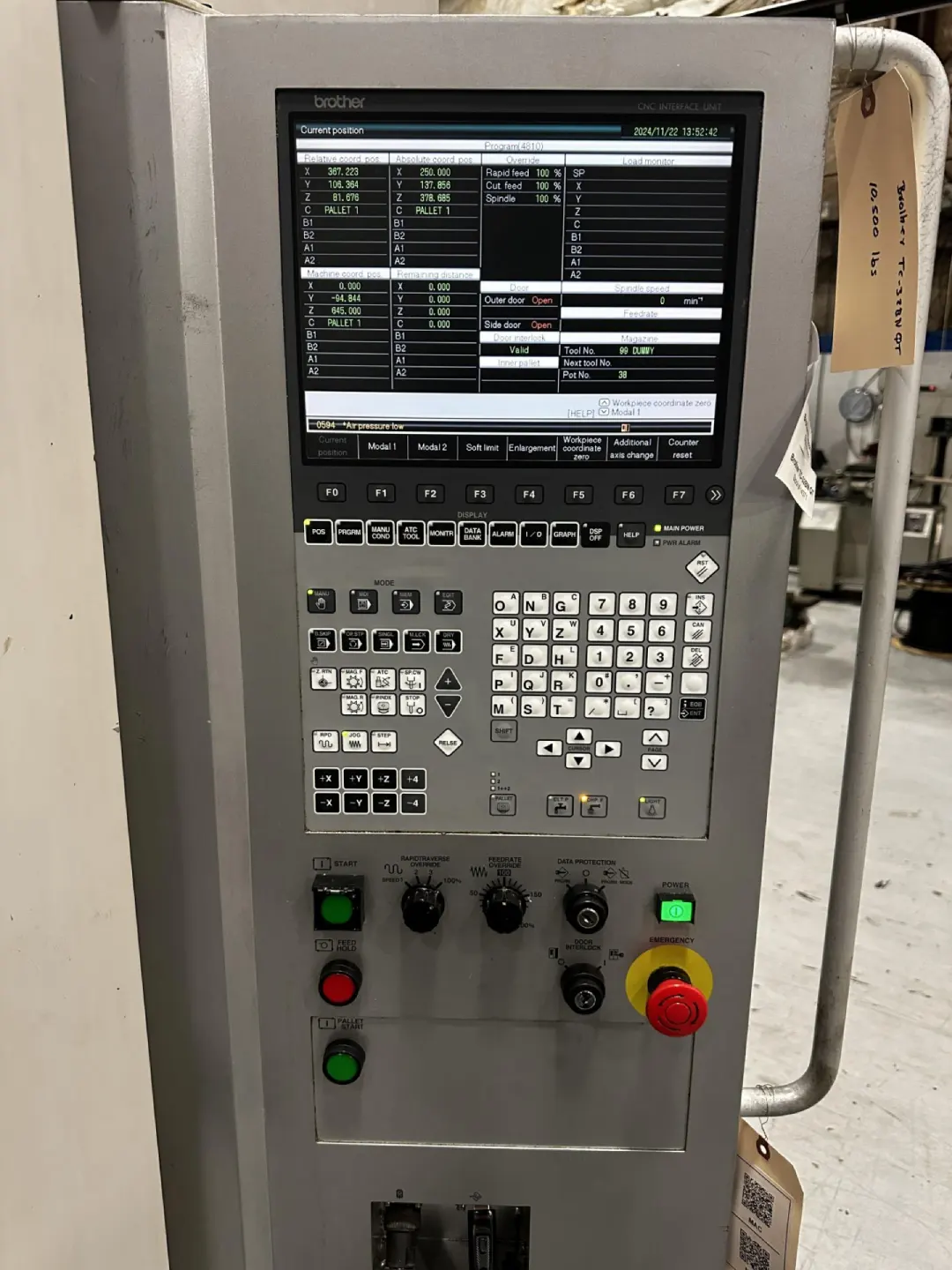 2008 Brother TC-32BN QT CNC Drill & Tapping Center s/n: 121454 - Image 9